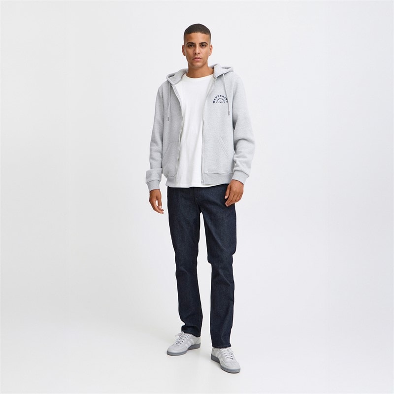 Blend Herre lynlås hoodie Stone Mix - Billede 4