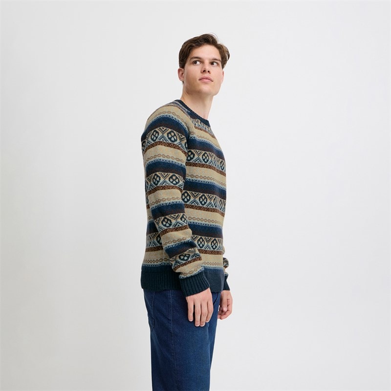 Blend Herre striktrøje Dress Blues - Billede 1