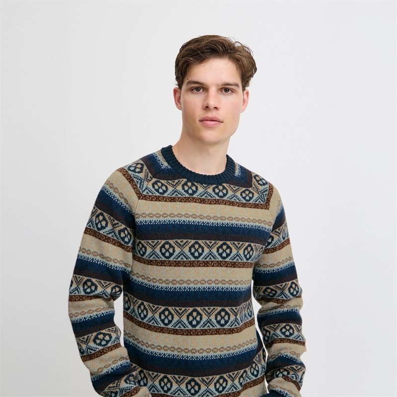 Blend Herre striktrøje Dress Blues - Billede 3