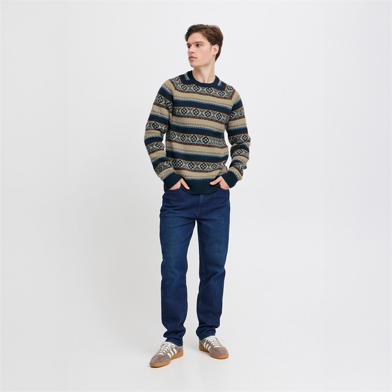Blend Herre striktrøje Dress Blues - Billede 4