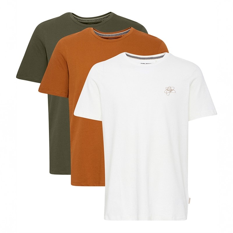 Blend Herre tre pak t shirts vanilje/skov nat/karamel Vanilla,Forestnight,Caramel - Billede 1