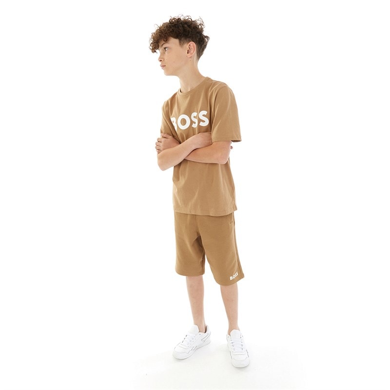 BOSS Drenge Shorts af jerseystof Brun - Billede 3