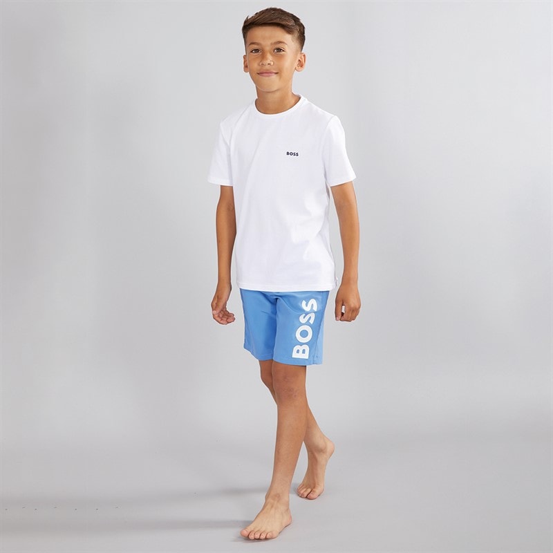 BOSS Drenge Badeshorts Navy - Billede 3