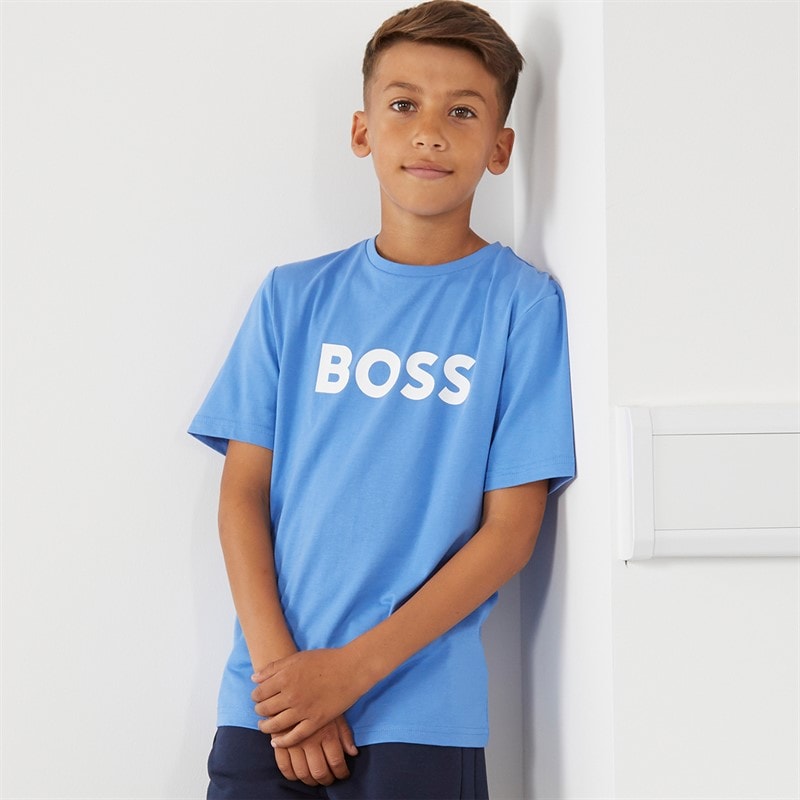 BOSS Drenge T-Shirt Navy - Billede 1