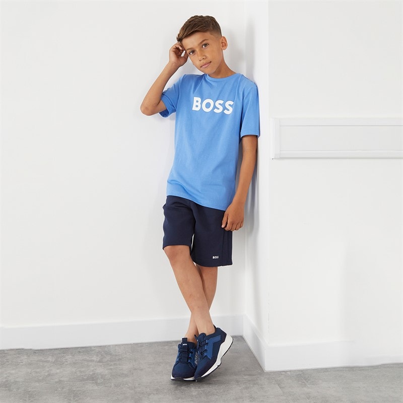 BOSS Drenge T-Shirt Navy - Billede 3
