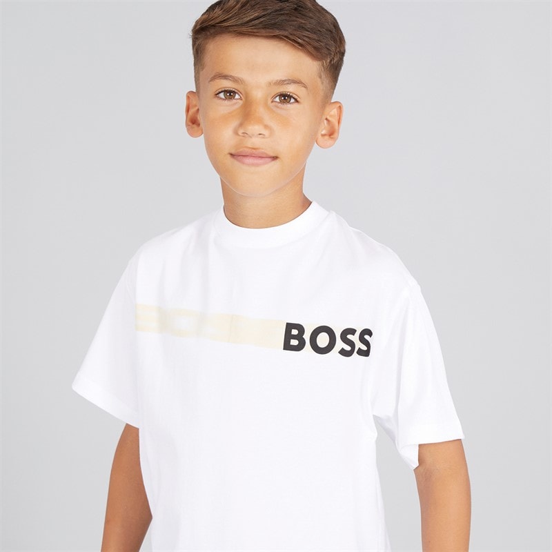 BOSS Drenge Sæt Hvid - Billede 3