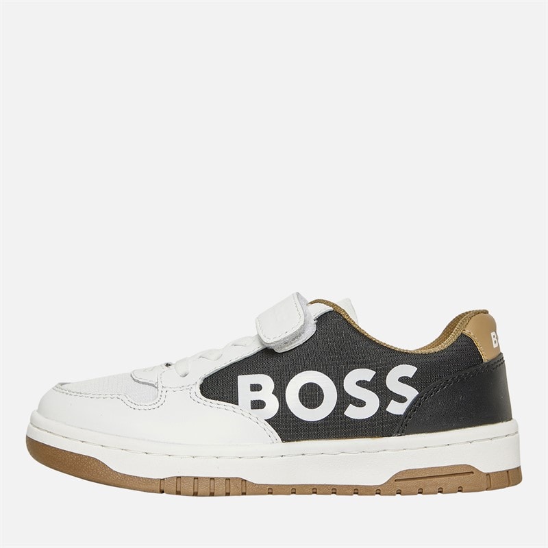 BOSS Drenge Logo Velcro Sko Hvide - Billede 1
