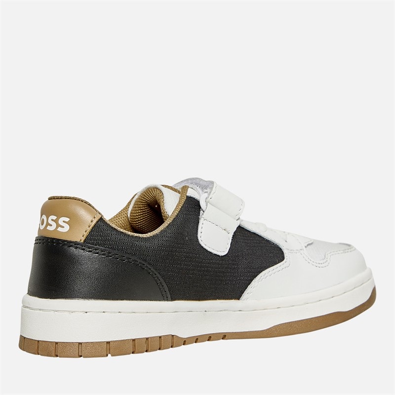 BOSS Drenge Logo Velcro Sko Hvide - Billede 5