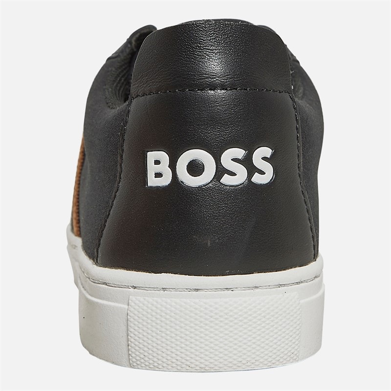 BOSS Junior Drenge Logo Elastik Træningssko Sort - Billede 3