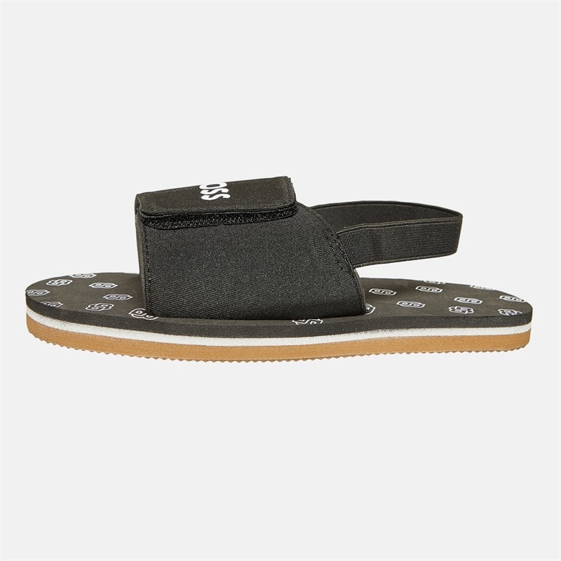 BOSS Drenge Logo Sandaler med Elastik Sort 2 - Billede 2