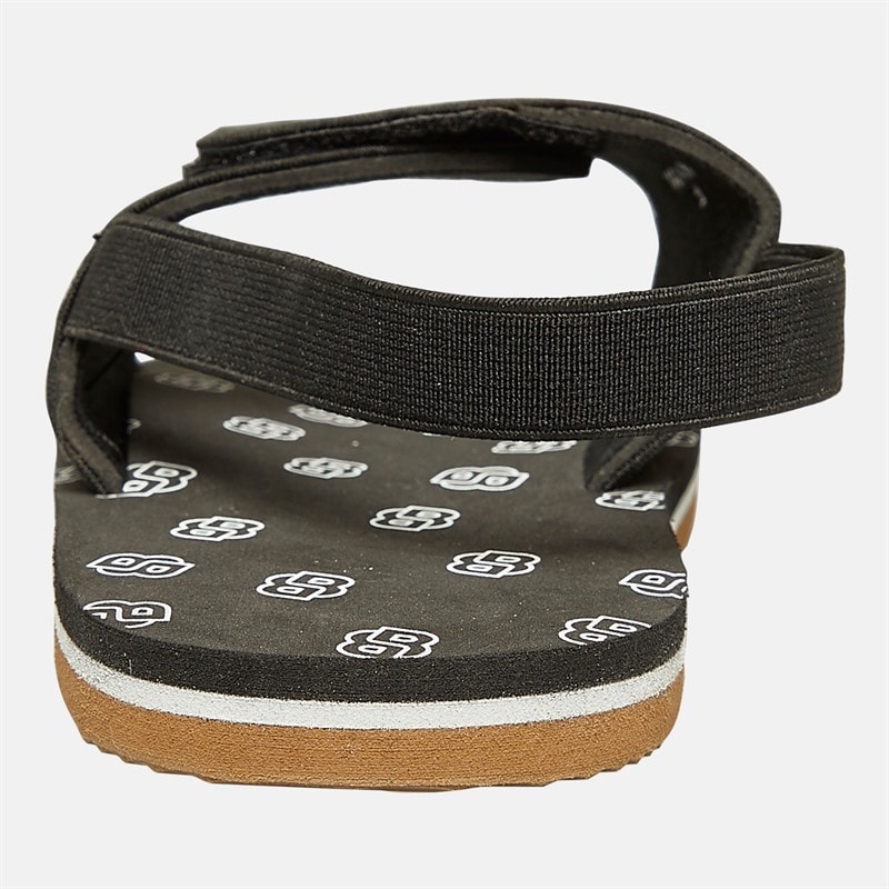 BOSS Drenge Logo Sandaler med Elastik Sort 2 - Billede 4