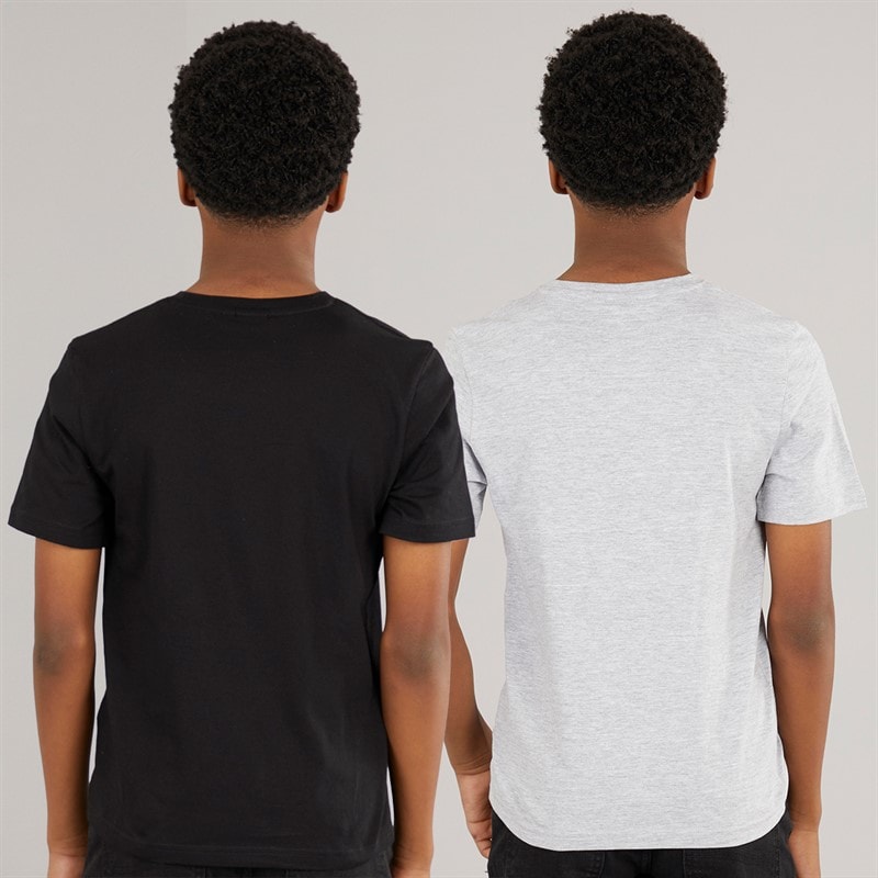 BOSS Drenge to pak t-shirt Sort/Grå - Billede 2