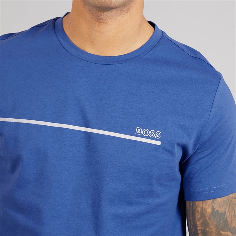 BOSS Herre Stormfisk T-shirt Open Blue - Billede 3