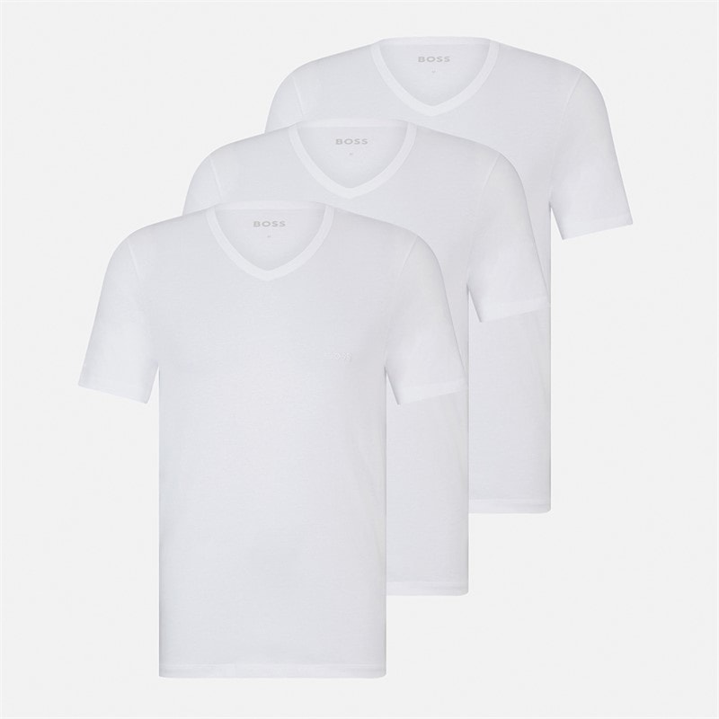 BOSS Herre tre pak t-shirts Hvid - Billede 1