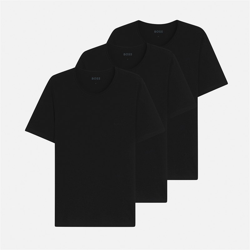 BOSS Herre Tre Pak T-shirts Sort - Billede 1