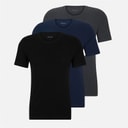 BOSS Herre Tre Pak T-shirts Open Blue