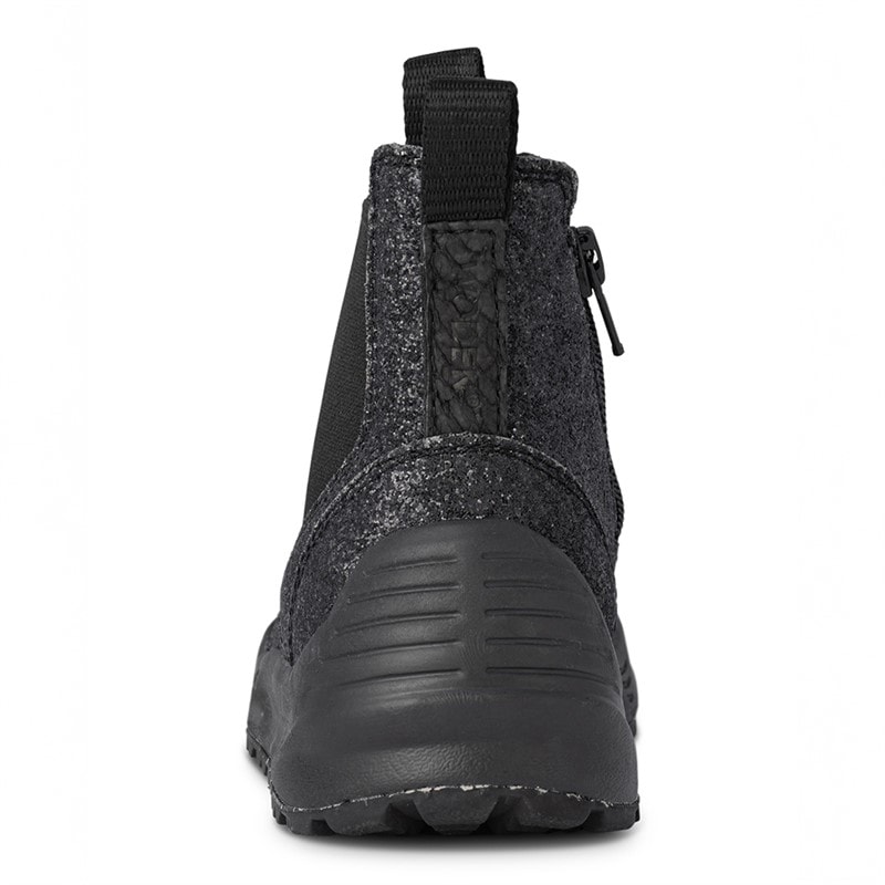 Woden Piger Wodens Silja Glitter Støvler 020 Black - Billede 3