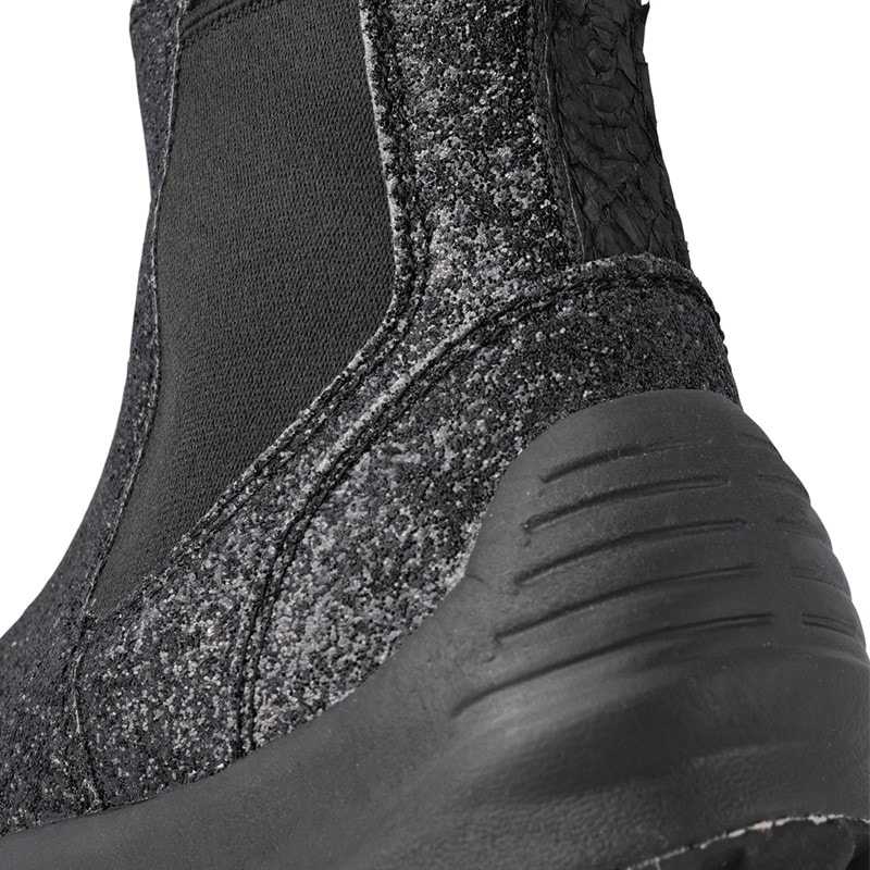 Woden Piger Wodens Silja Glitter Støvler 020 Black - Billede 4