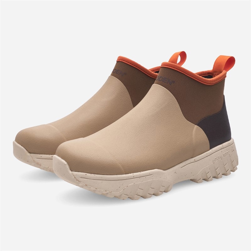 Woden Dame Irene Vandtætte Gummistøvler 259 Coffee Cream Multi - Billede 2