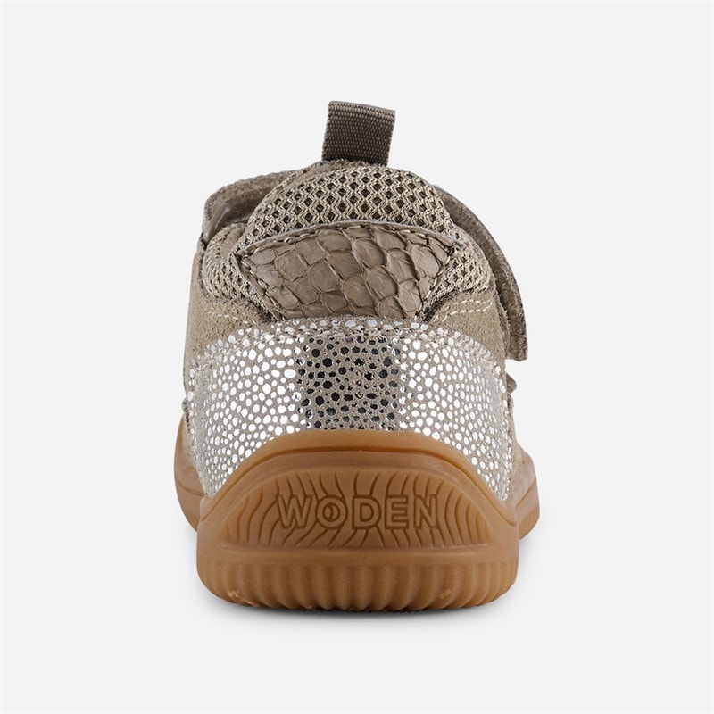 Woden Børn Tristan Perle Sandaler 776 Silver Mink - Billede 3