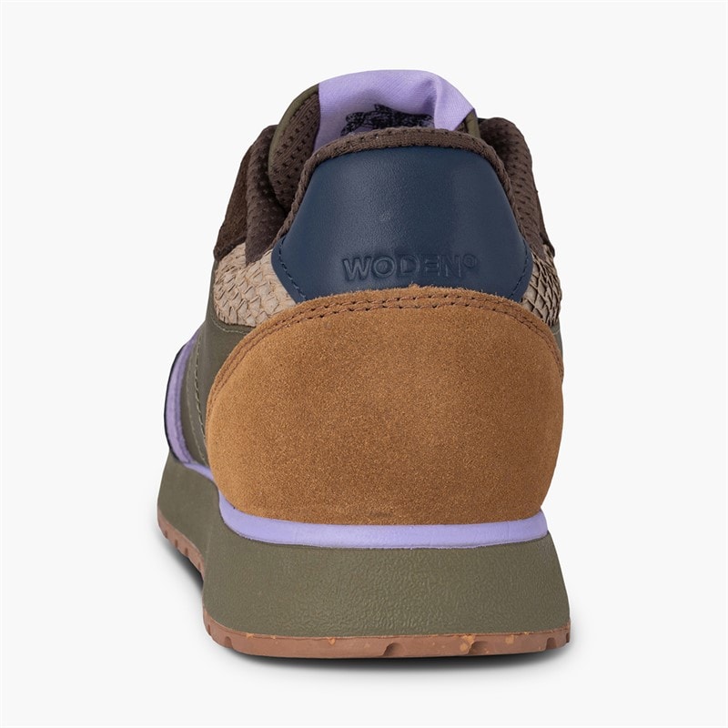 Woden Damesko Ronja Sneakers 214 Dark Olive/Orchid - Billede 3