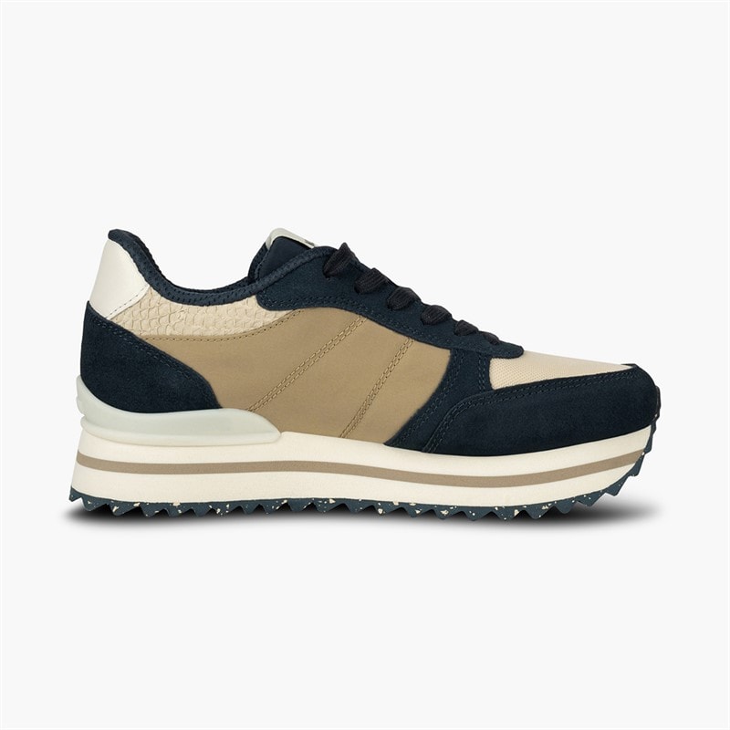 Woden Dame Ronja Plateau Sneakers 154 Navy Multi - Billede 4