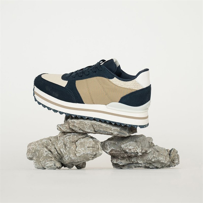 Woden Dame Ronja Plateau Sneakers 154 Navy Multi - Billede 5