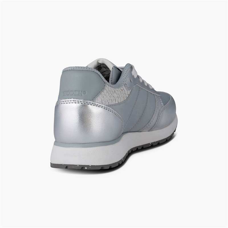 Woden Dame Ronja Metallic Sneakers 039 Silver - Billede 3