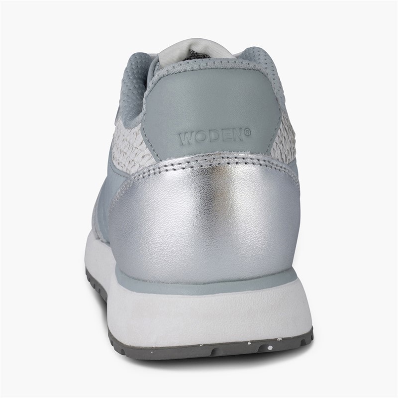 Woden Dame Ronja Metallic Sneakers 039 Silver - Billede 4
