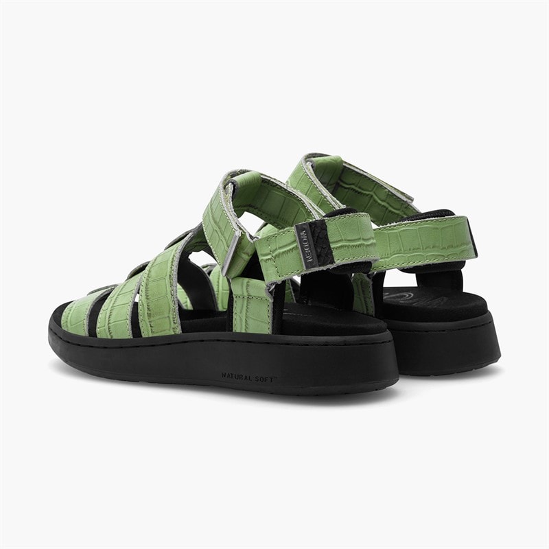 Woden Dame Isabell fisker sandaler 278 Matcha - Billede 3