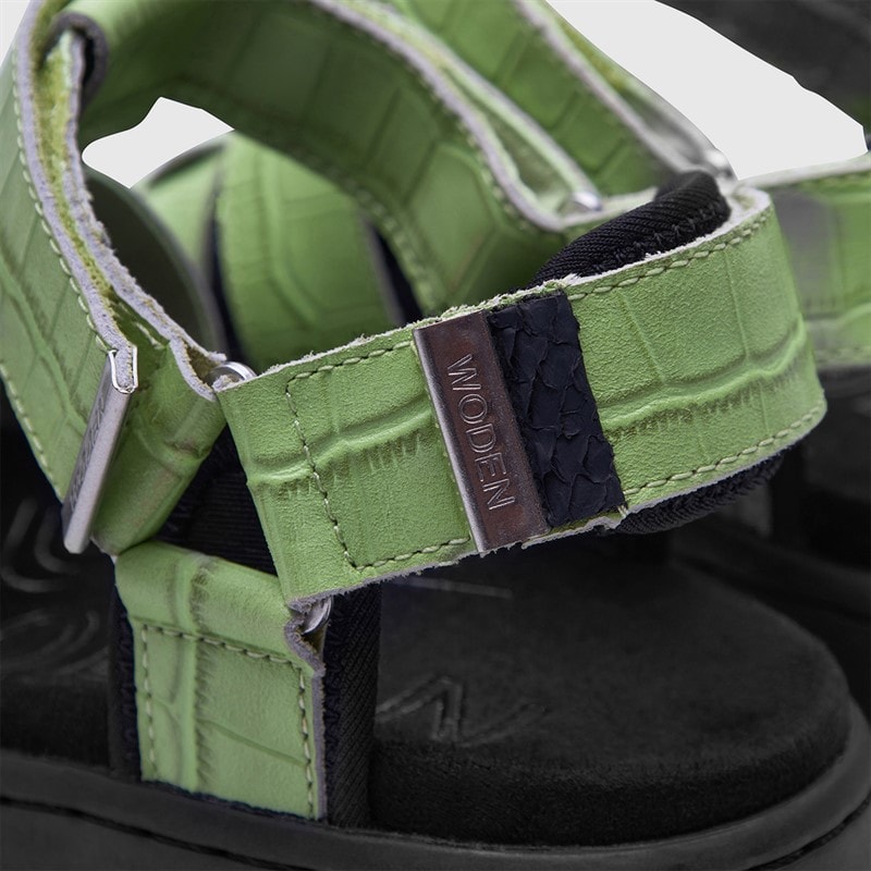 Woden Dame Isabell fisker sandaler 278 Matcha - Billede 4