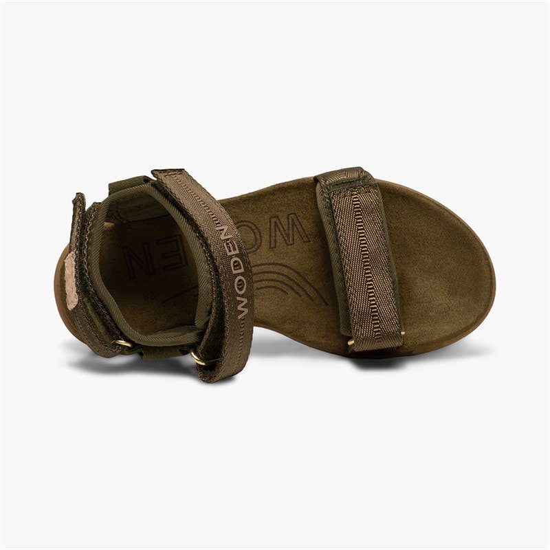 Woden Børne Cirkeline sandaler 295 Dark Olive - Billede 4