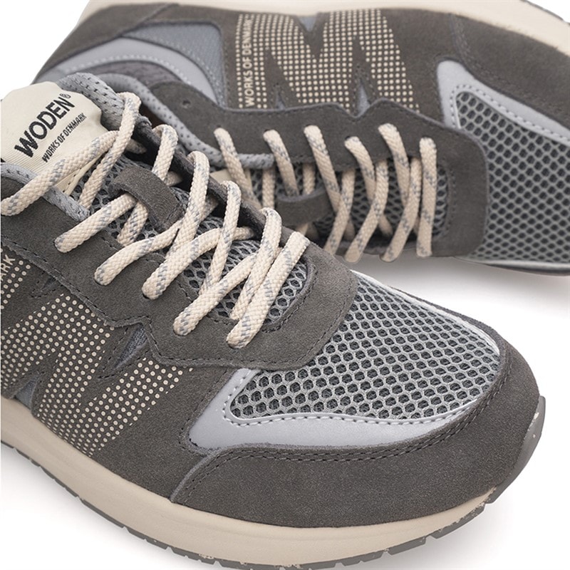Woden Dame Rigmor Åbent Mesh Sneakers 051 Dark Grey - Billede 4