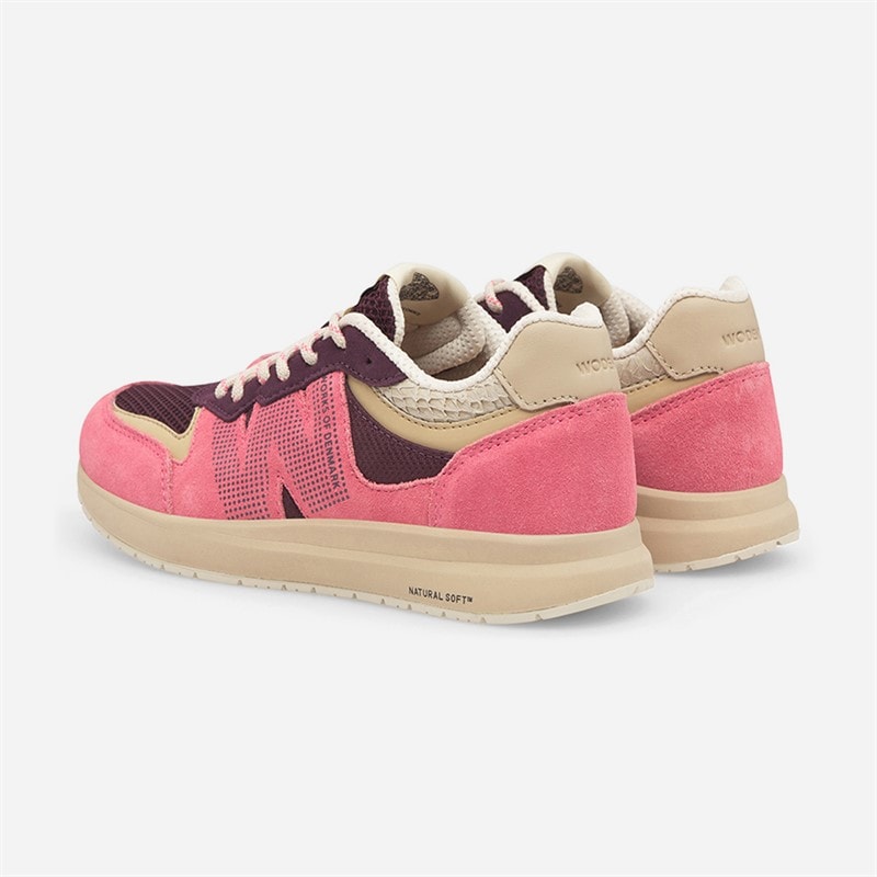 Woden Piger Rigmor Åbne Mesh Sneakers 389 hindbær - Billede 3