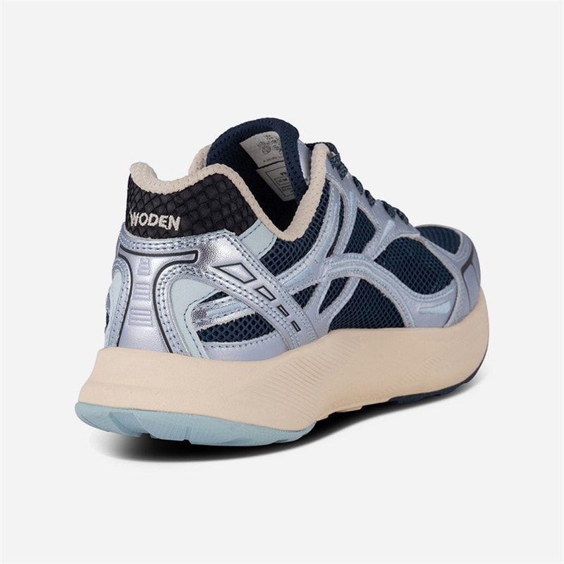 Woden Piger Josephine Sneakers 322 Isblå/Mørkeblå - Billede 5
