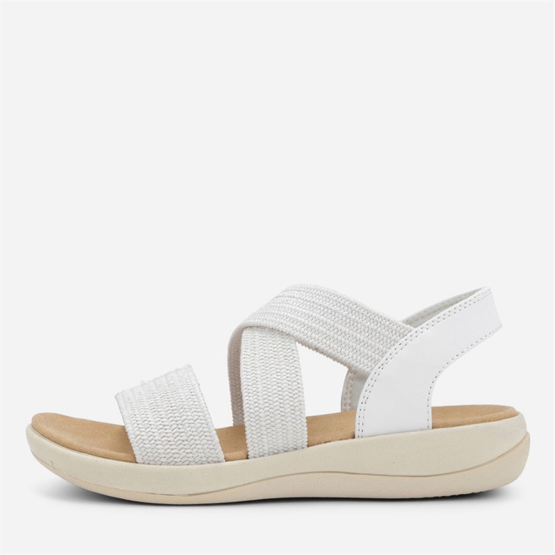 CPH Comfort Dame Chunky Elastische Sandaler Off White Offwhite