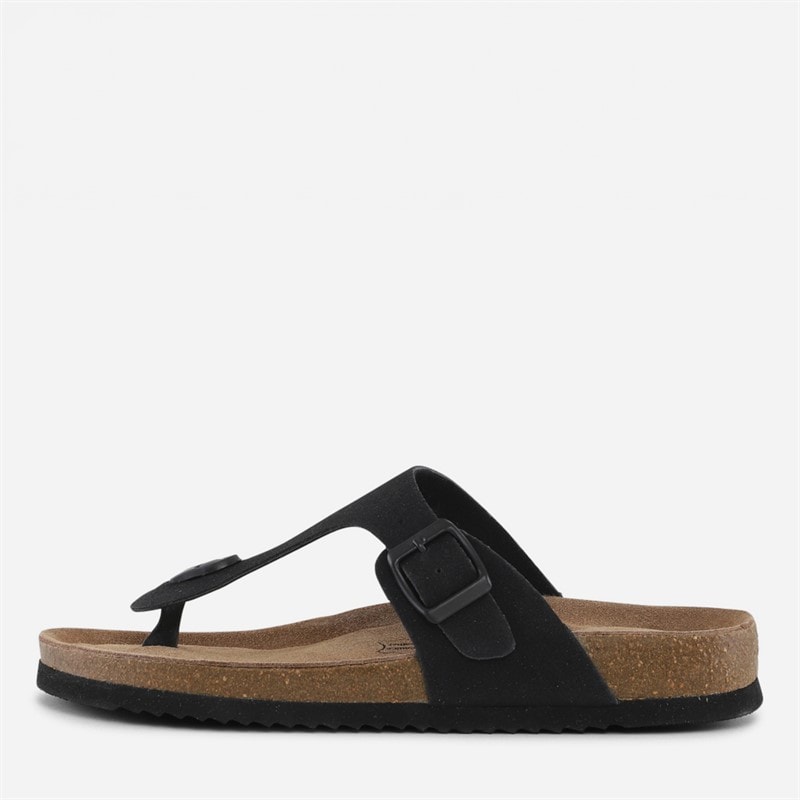CPH Comfort Dame Bio T-rem sandaler Sort - Billede 1