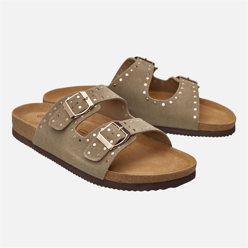 CPH Comfort Dame Bio Nitter Sandaler Taupe - Billede 1