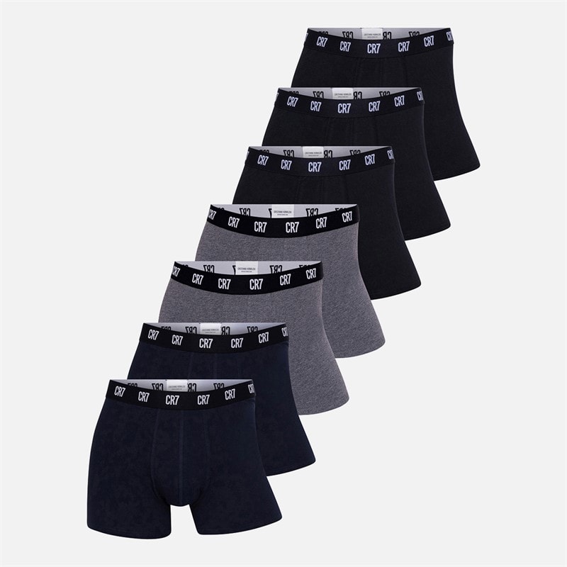 CR7 Herre syv pak basic trunks flerfarvet