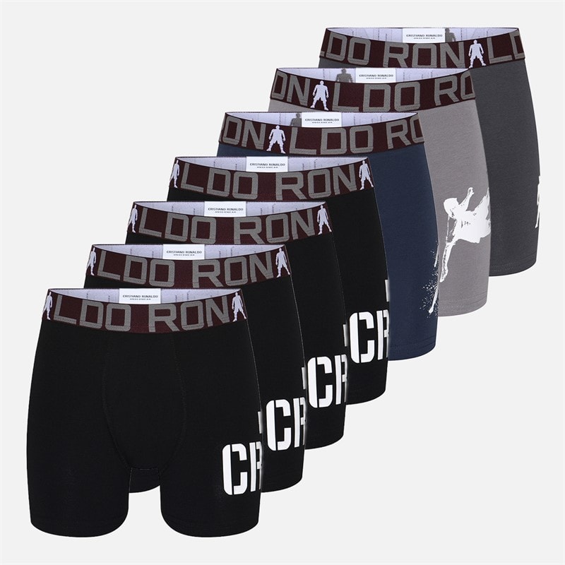 CR7 Drenge AOP Syv pakke boxershorts Multicolour