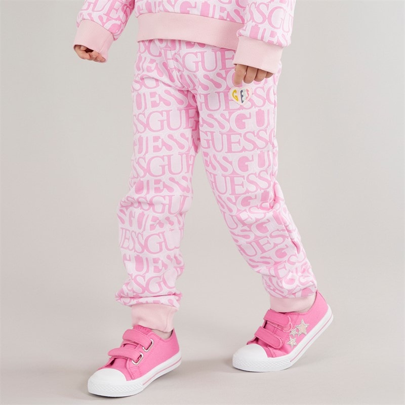 Guess Piger joggingbukser Logo Fuchsia - Billede 1