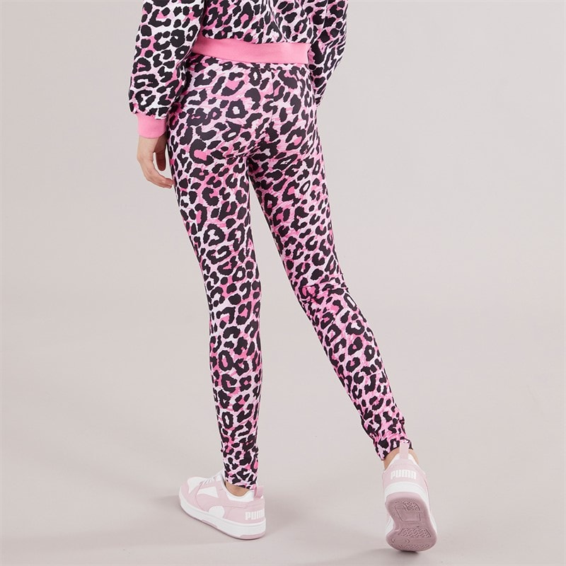 Guess Piger leggings Leopard Pink Combo - Billede 2