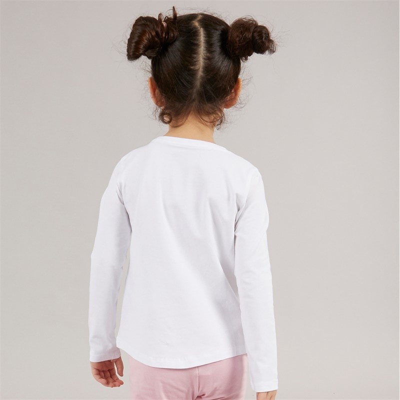 Guess Piger langærmet t-shirt Pure White - Billede 2