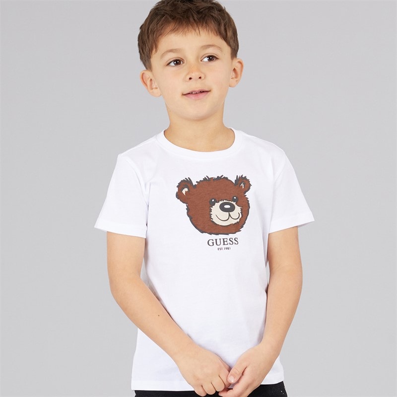 Guess Drenge T-shirt Pure White - Billede 1