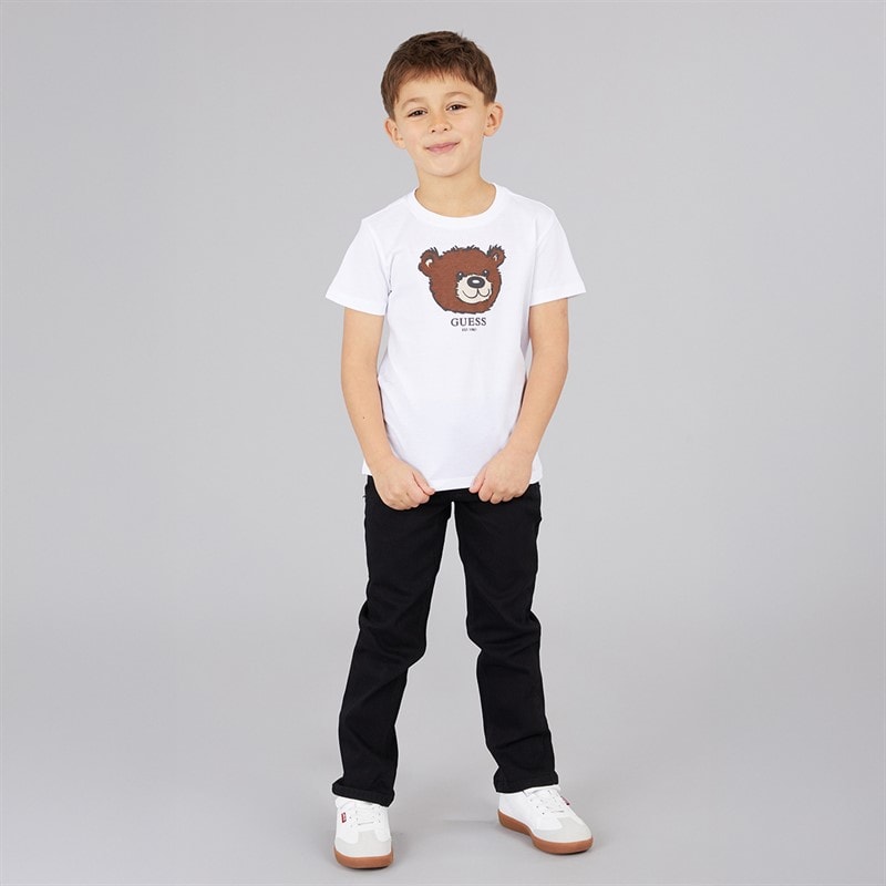 Guess Drenge T-shirt Pure White - Billede 4