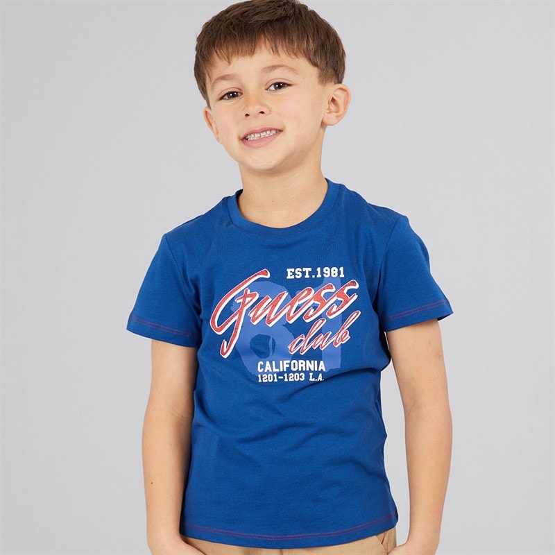 Guess Drenge T-shirt Blue Lily