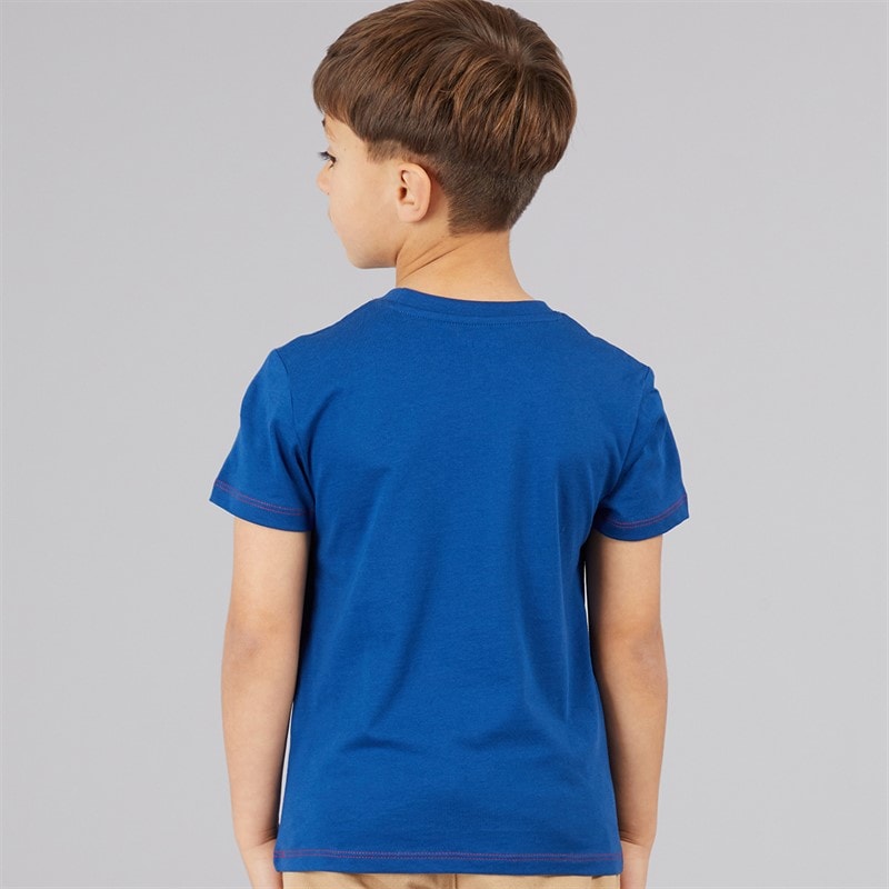 Guess Drenge T-shirt Blue Lily - Billede 2