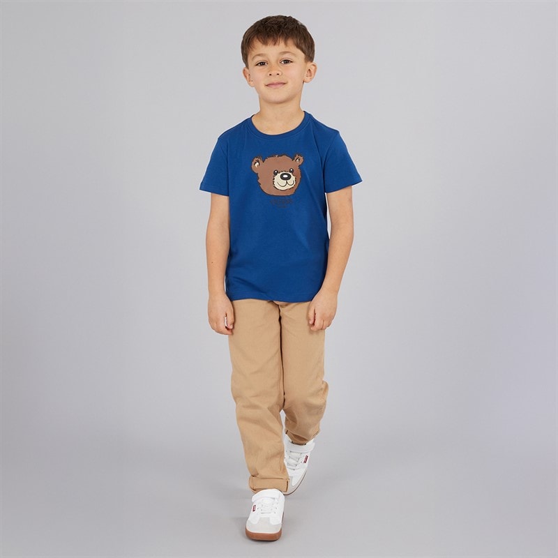 Guess Drenge T-shirt Blue Lily - Billede 4
