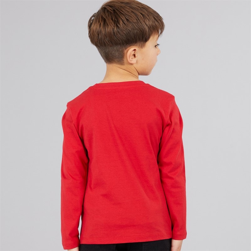 Guess Drenge langærmet T-shirt Spicy Red - Billede 2