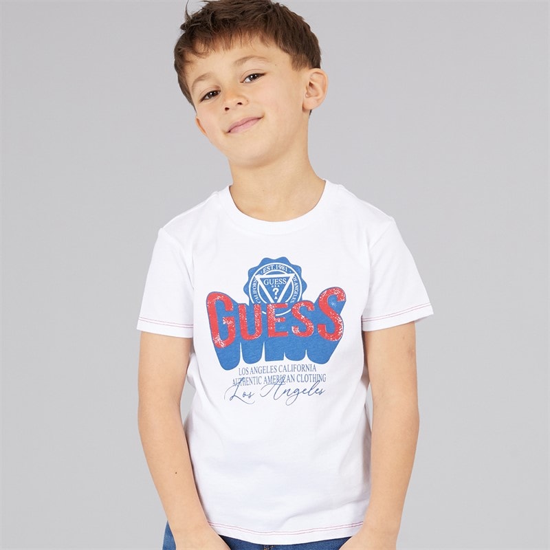 Guess Drenge T-shirt Pure White - Billede 1